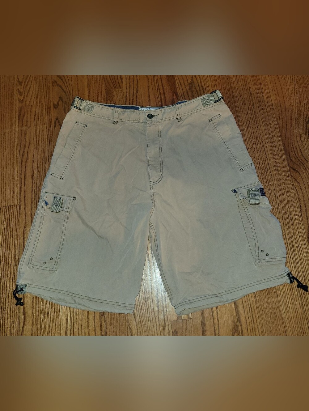 VTG Y2K Abercrombie & Fitch Paratrooper Khaki Cargo Shorts Men's Size XL
